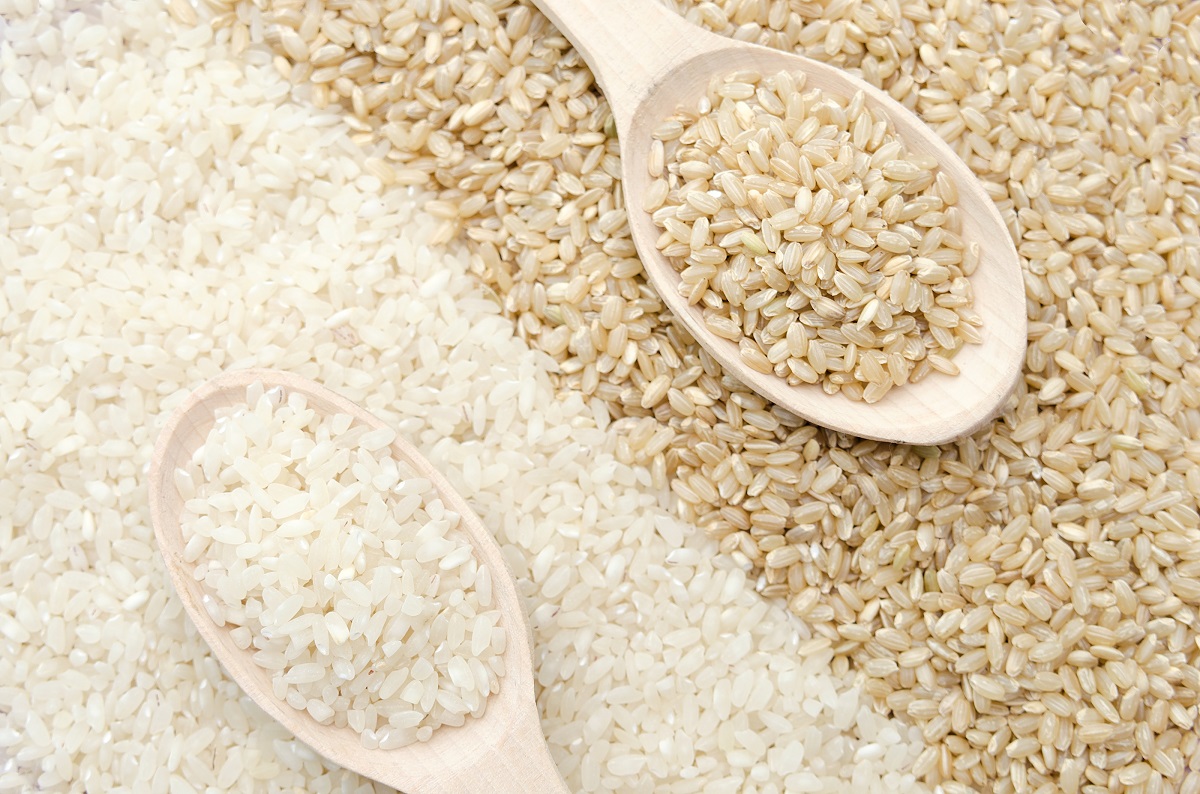 arroz integral ou branco